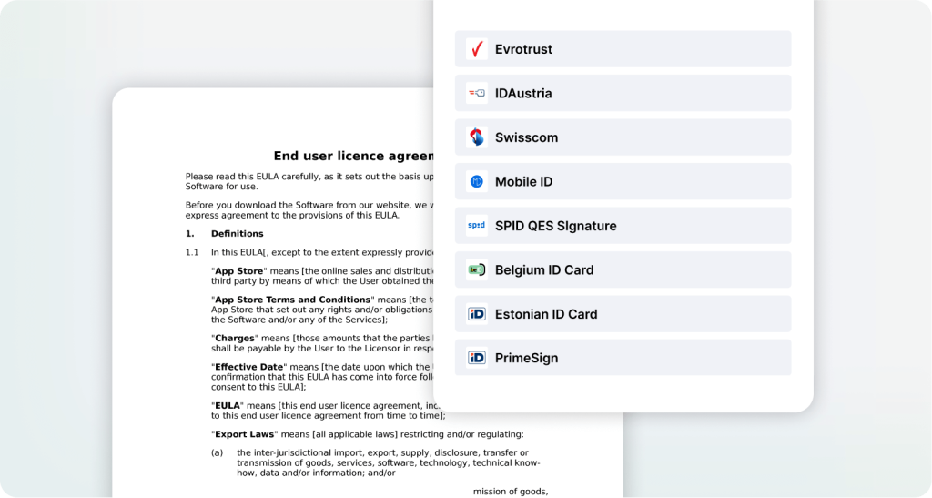 sproof sign eID Hub Mokcup Pasul 2