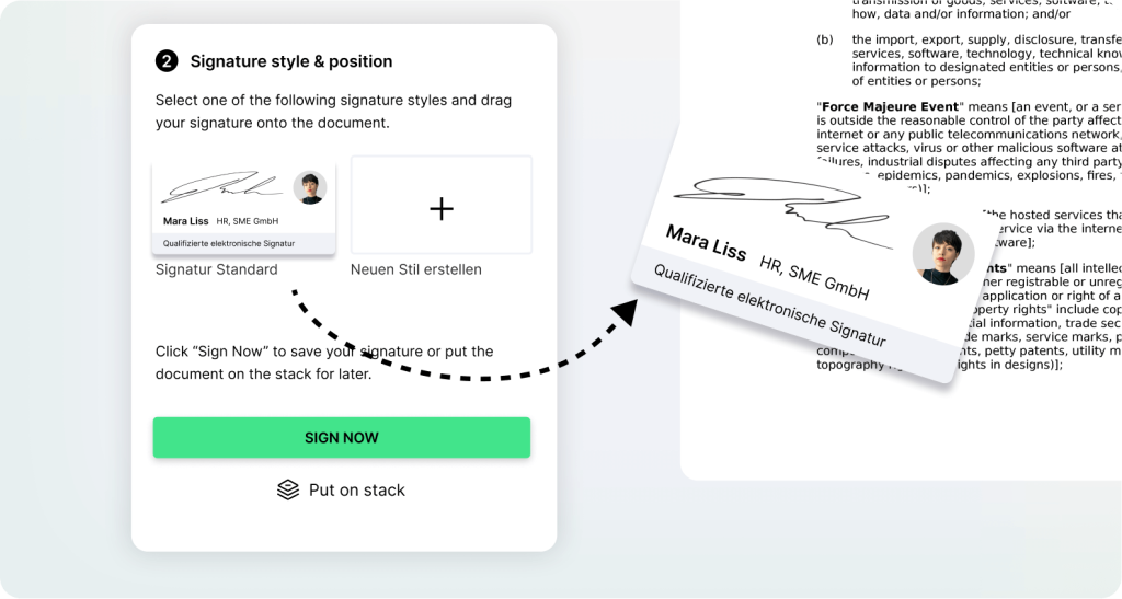 sproof sign eID Hub Mokcup Krok 3