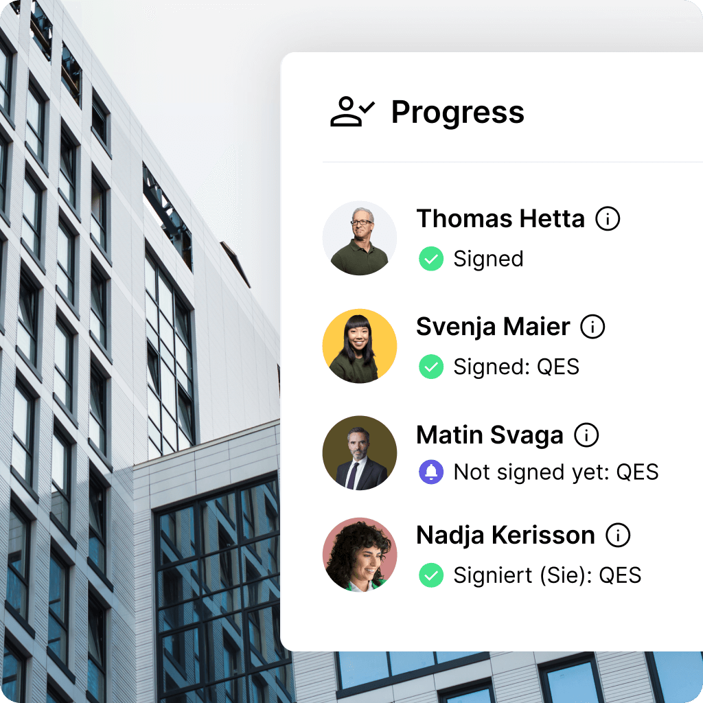 Digitale Signatur im Arbeitsablauf