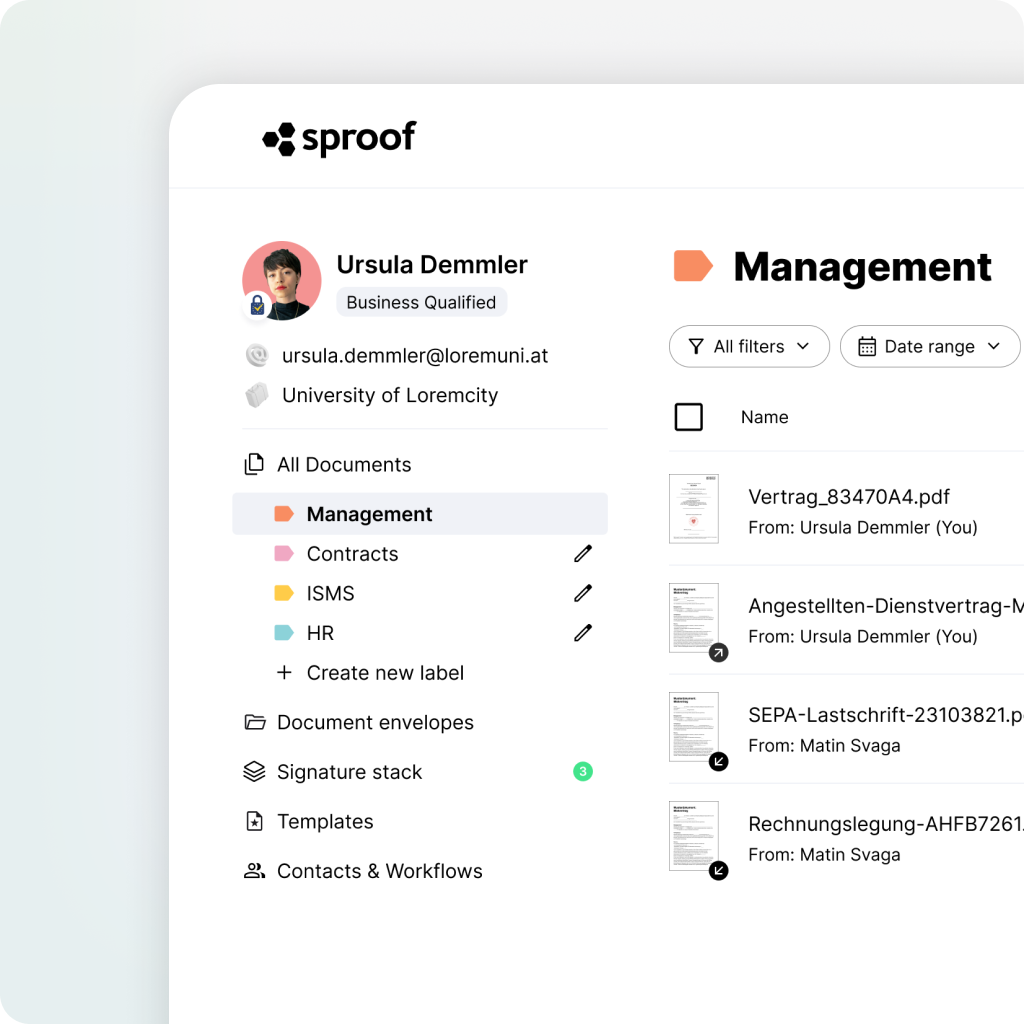 Semnătura digitală la locul de muncă (Digitale Signatur im Arbeitsablauf)
