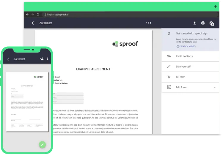 Образец на споразумение sproof